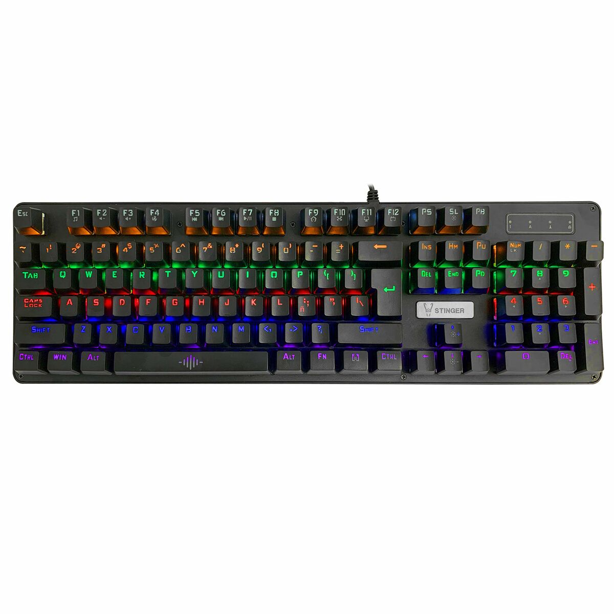 Keyboard with Gaming Mouse Woxter GM26-075 Black