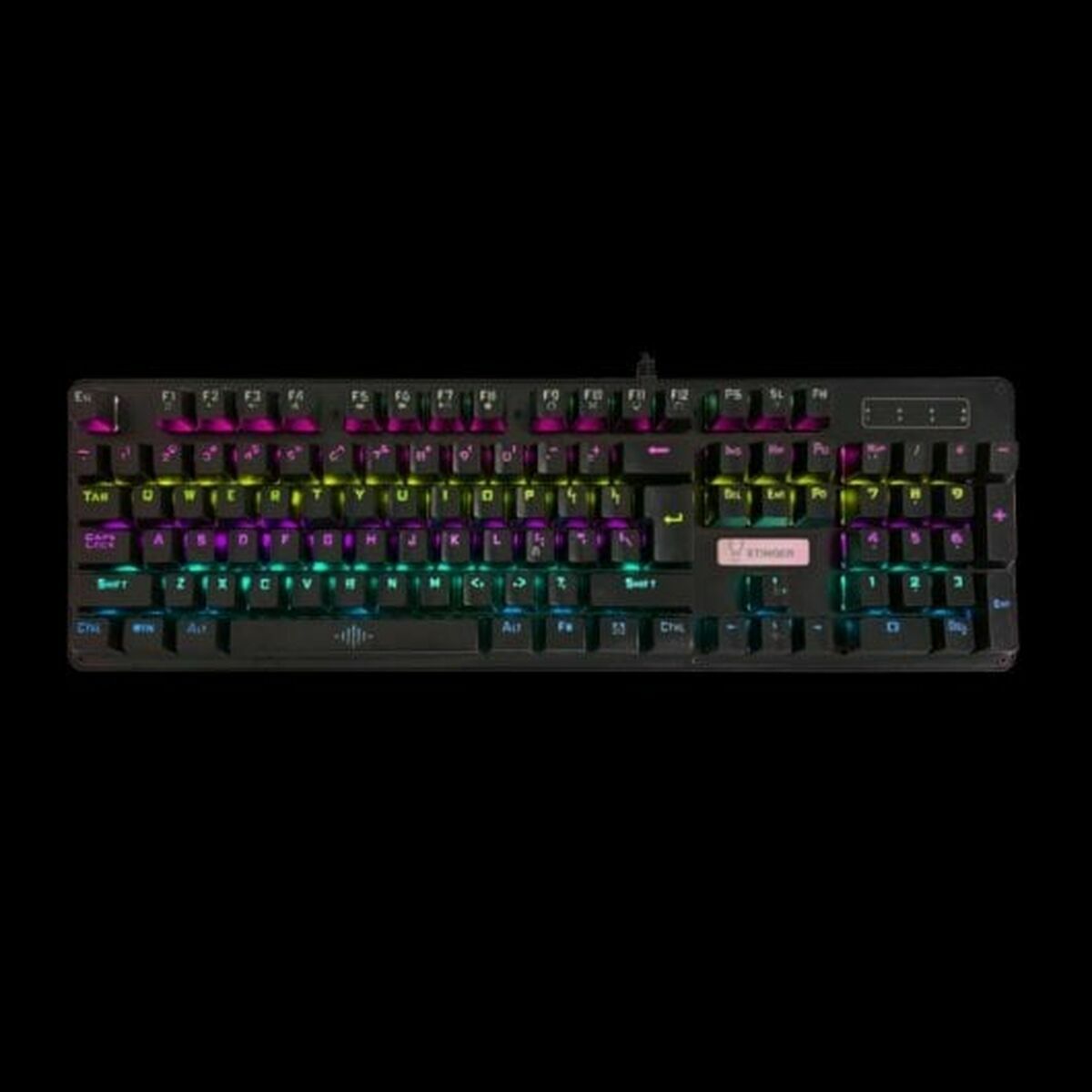 Keyboard with Gaming Mouse Woxter GM26-075 Black