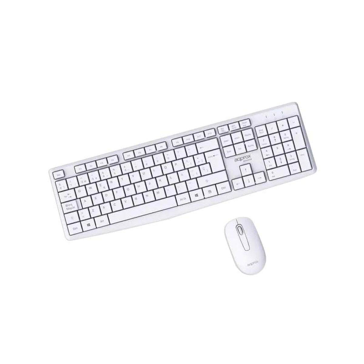 Keyboard and Mouse approx! X420W 1000DPI White Spanish Spanish Qwerty