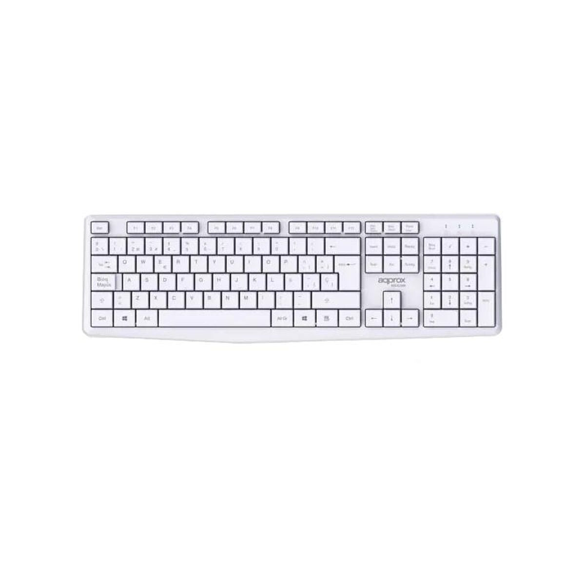 Keyboard and Mouse approx! X420W 1000DPI White Spanish Spanish Qwerty