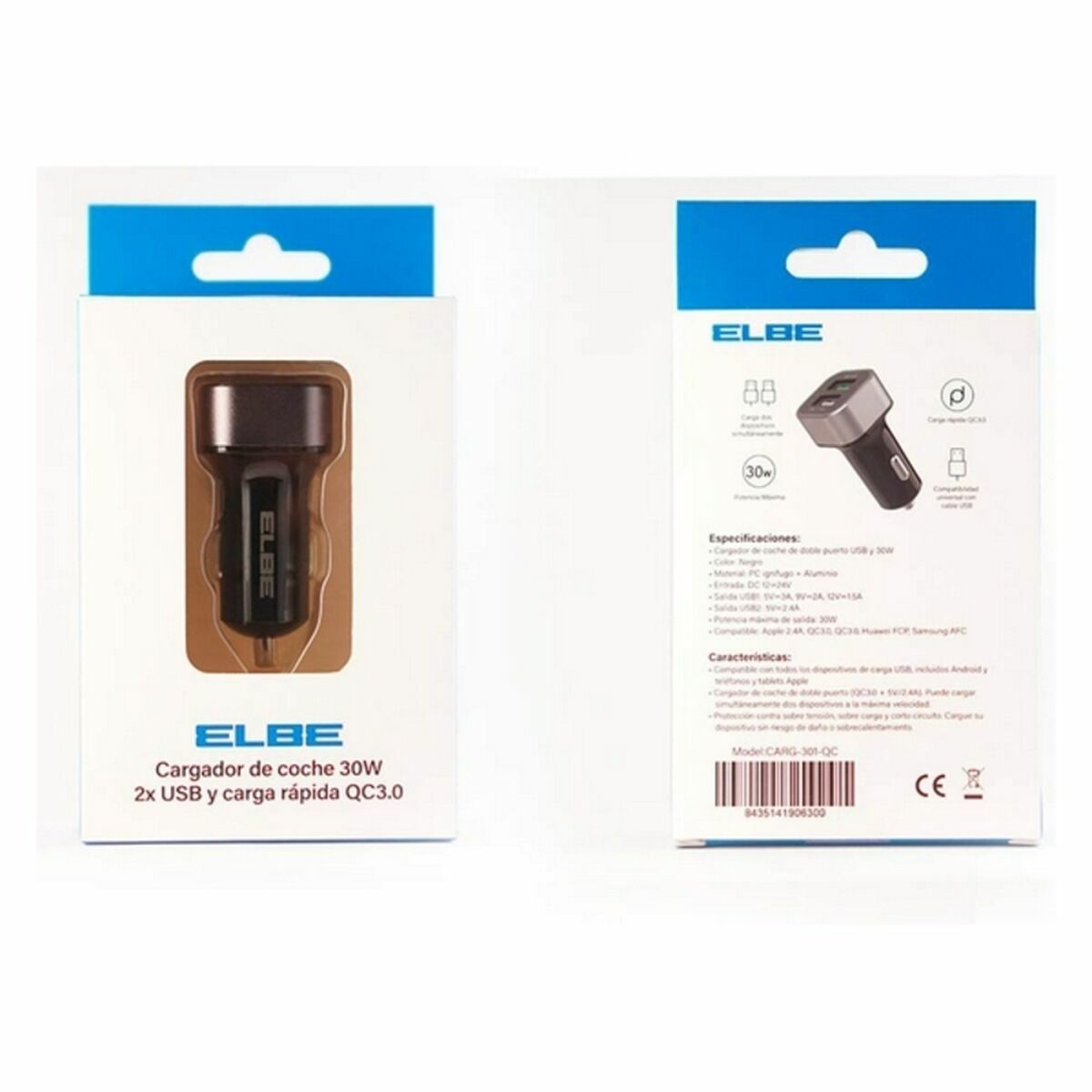 Car Charger ELBE CARG-301-QC 30 W