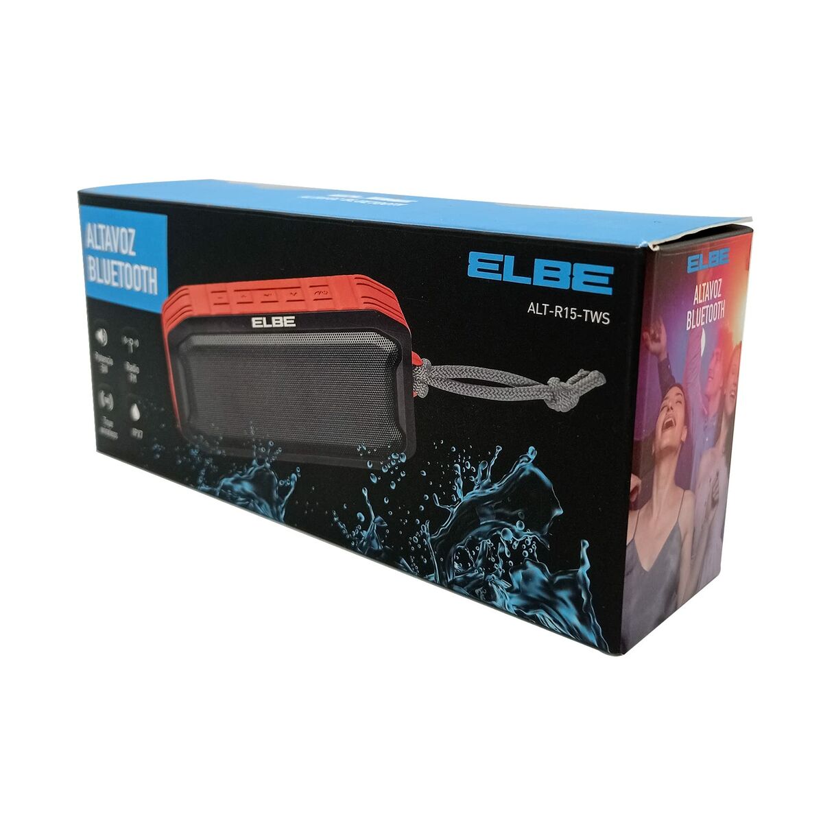 Portable Speaker ELBE ALTR15TWS 5W Red