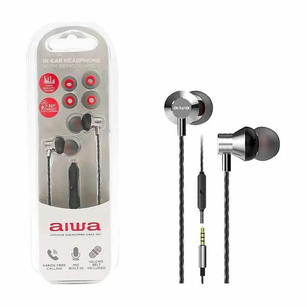Headphones Aiwa ESTM50SL Grey Silver