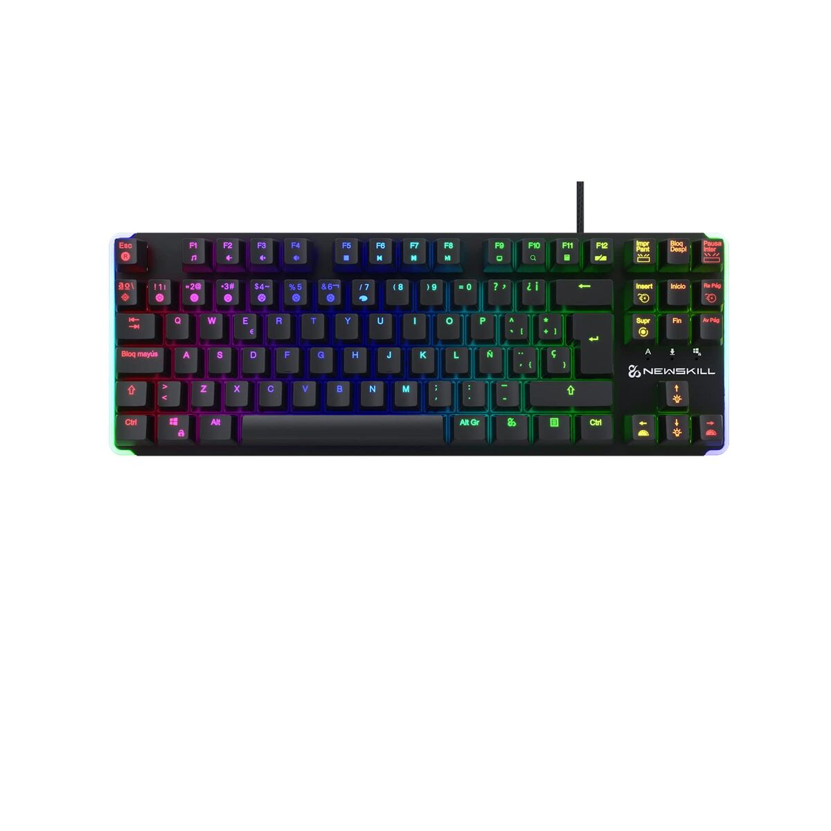 Keyboard Newskill NS-KB-GUNGNYR-GAT-RE Spanish Qwerty QWERTY Black
