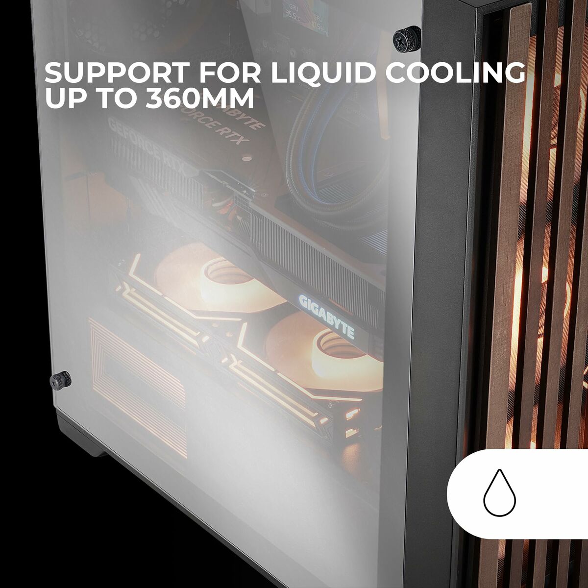 ATX Semi-tower Box Mars Gaming MCWOODDC Black