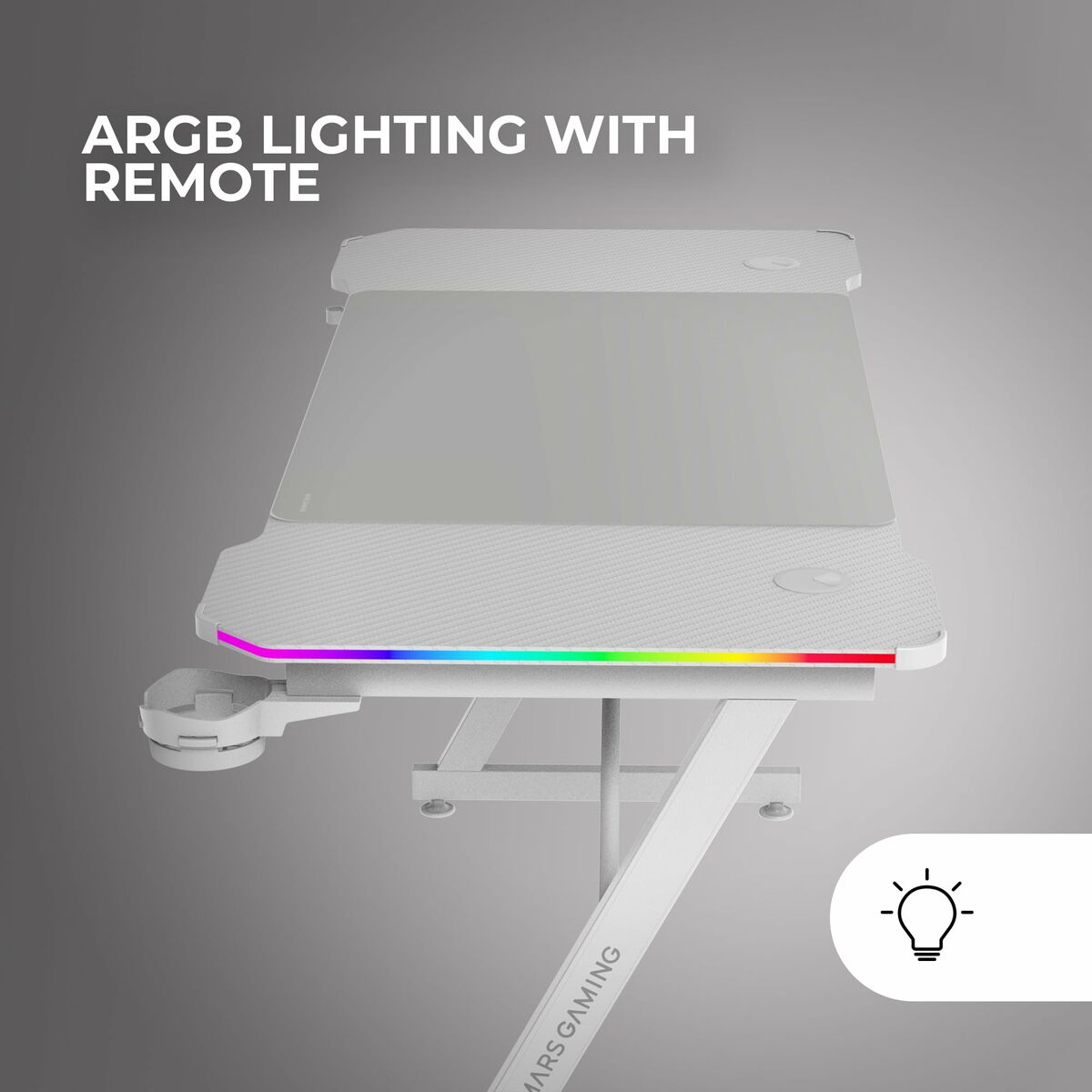 Desk Gaming Mars Gaming ERGO White 140 x 60 cm
