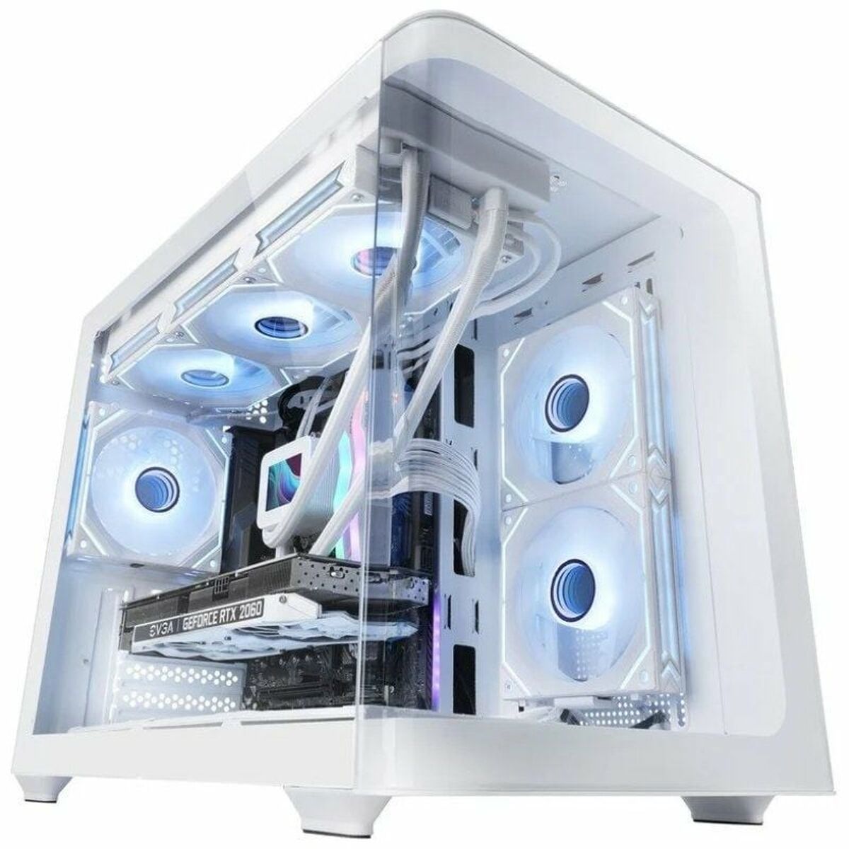 ATX Semi-tower Box Mars Gaming MCFUSIONMW White