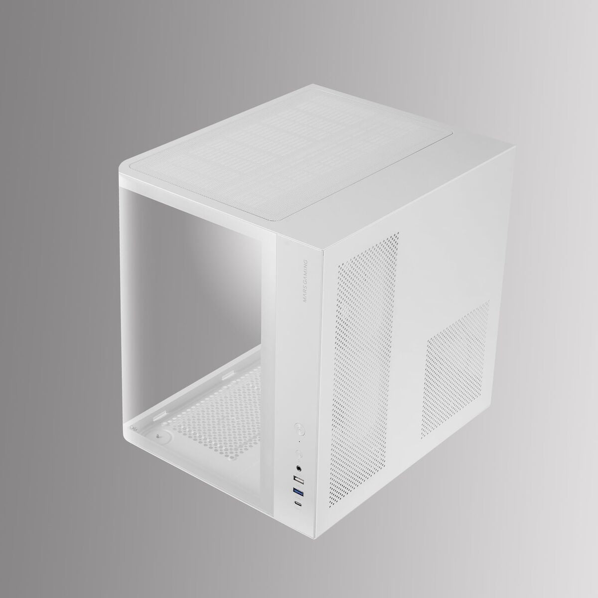 ATX Semi-tower Box Mars Gaming MCCURVW White