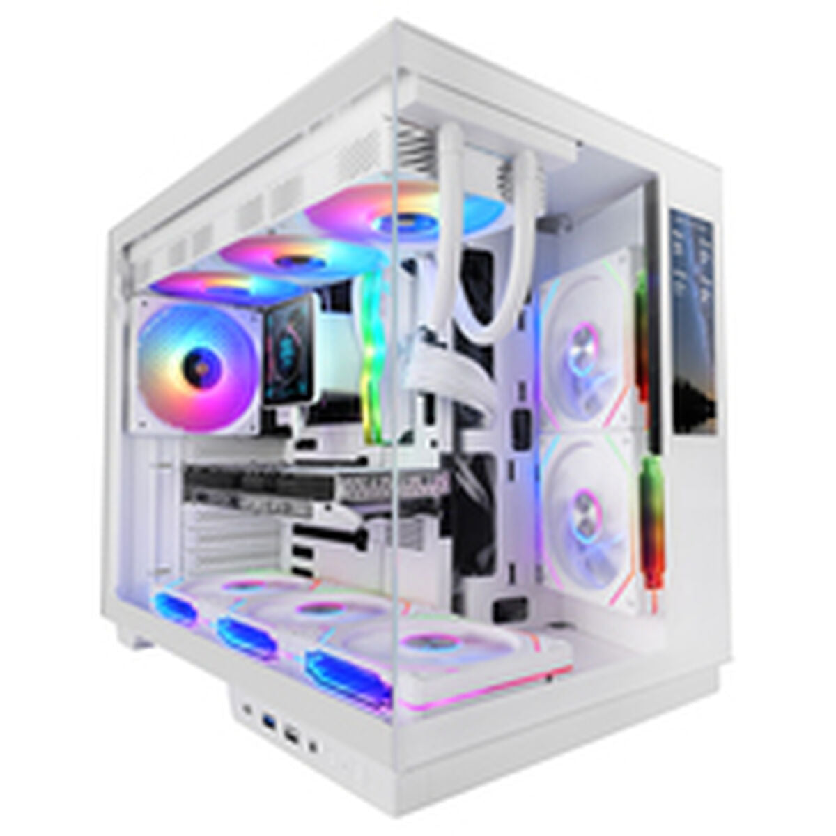 ATX Semi-tower Box Mars Gaming MCMIRAGEW White