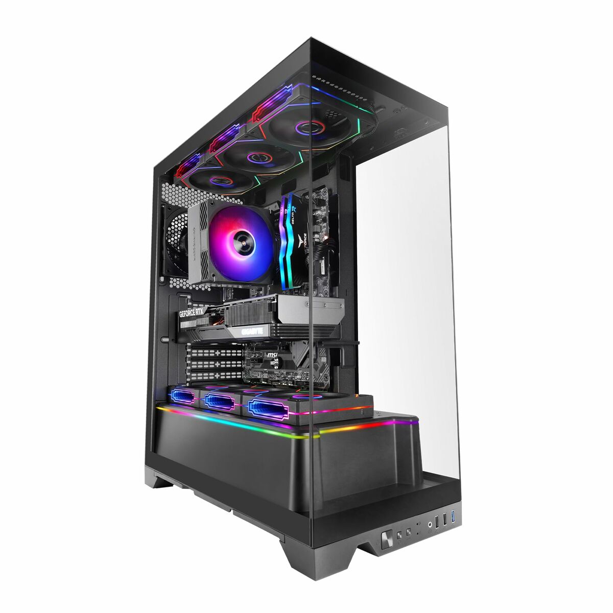 ATX Semi-tower Box Mars Gaming MCPRISMA Black