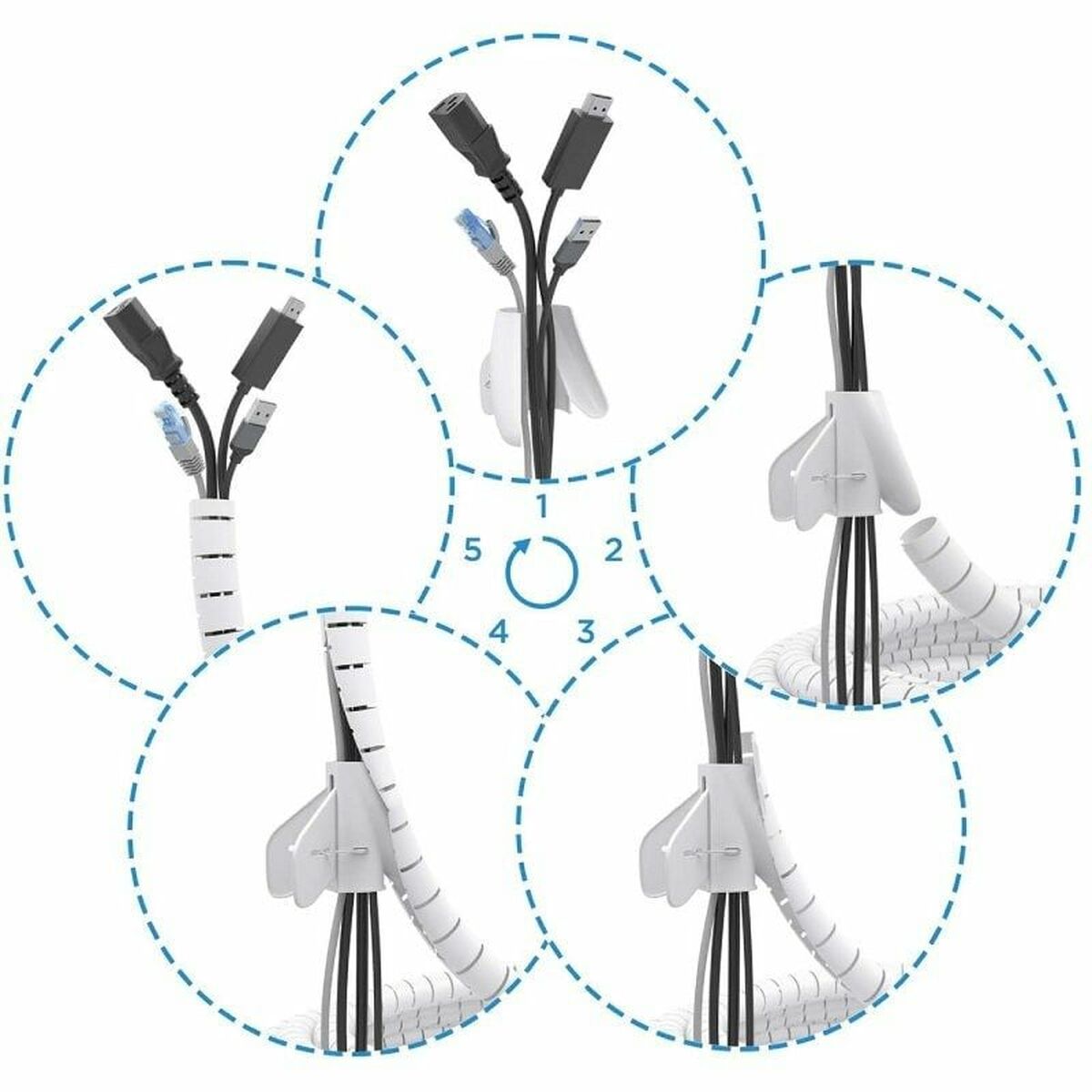 Cable Organiser Aisens A151-0919 White