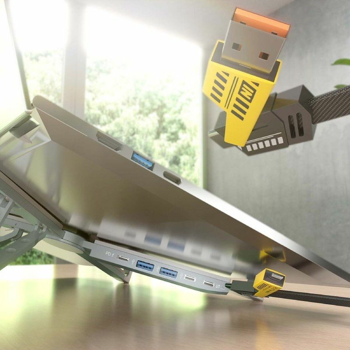 Notebook Stand Aisens ASUC-4P021-GR