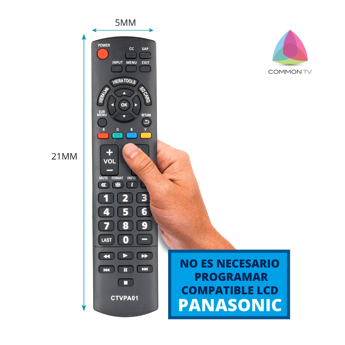 Panasonic Universal Remote Control TM Electron CTVPA01