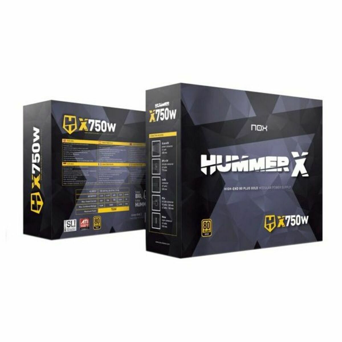 Gaming Power Supply Nox-Xtreme Hummer X750W ATX 750 W 80 Plus Gold