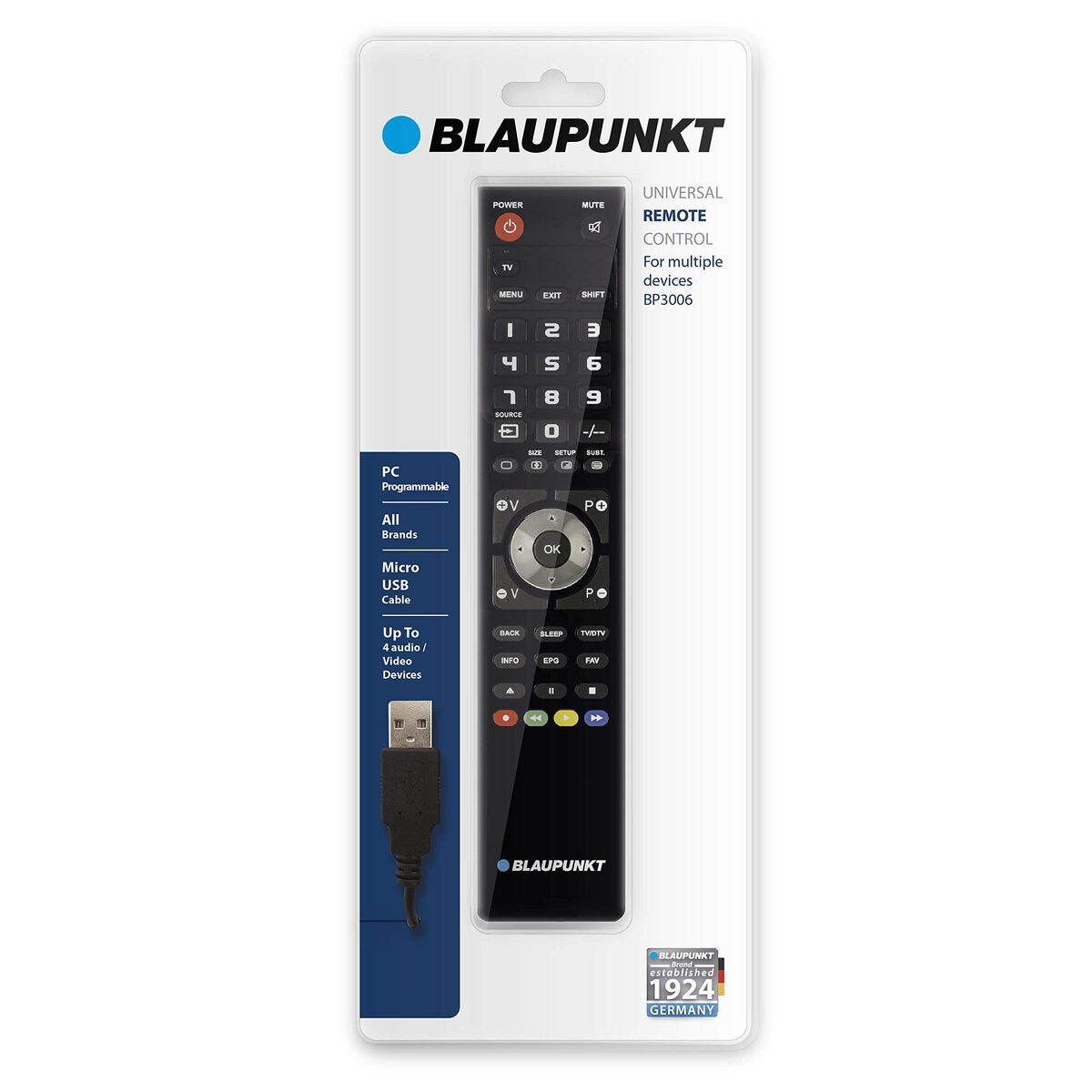 Universal Remote Control Blaupunkt BP3006