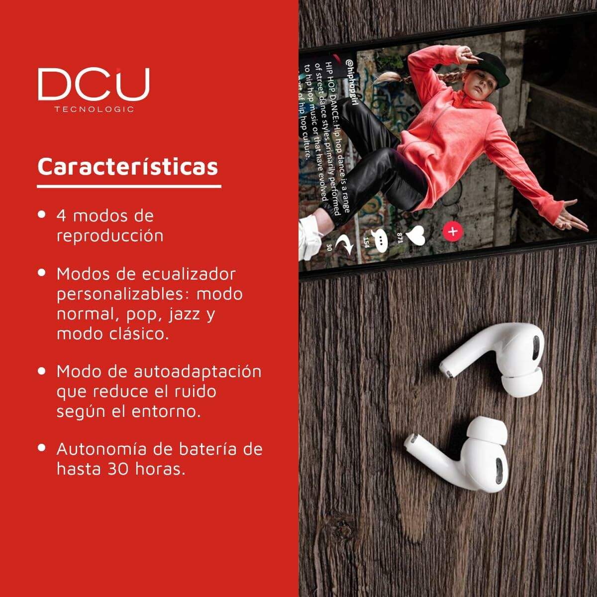 Bluetooth Headphones DCU 34152080 White