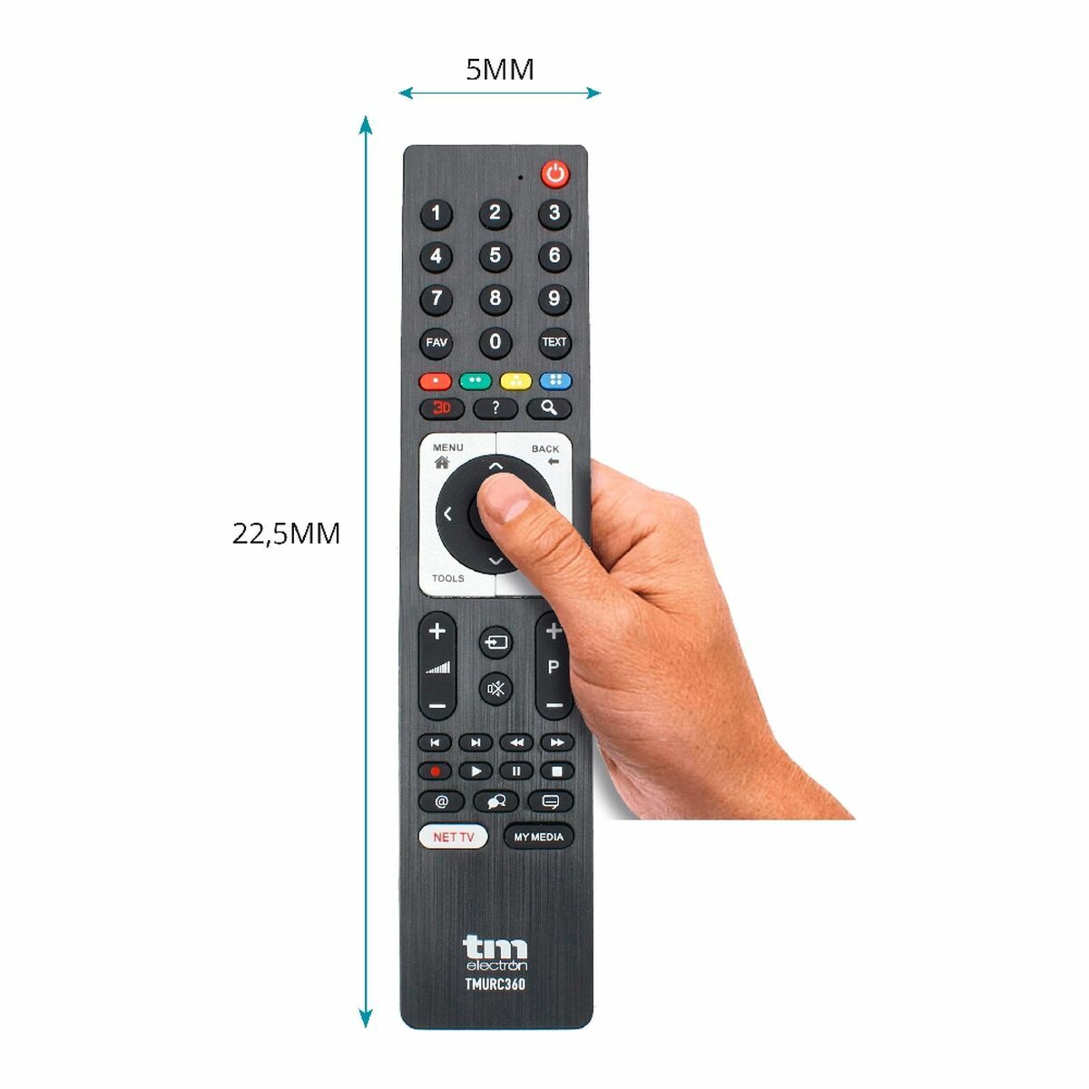 Remote control TM Electron TMURC360 Black