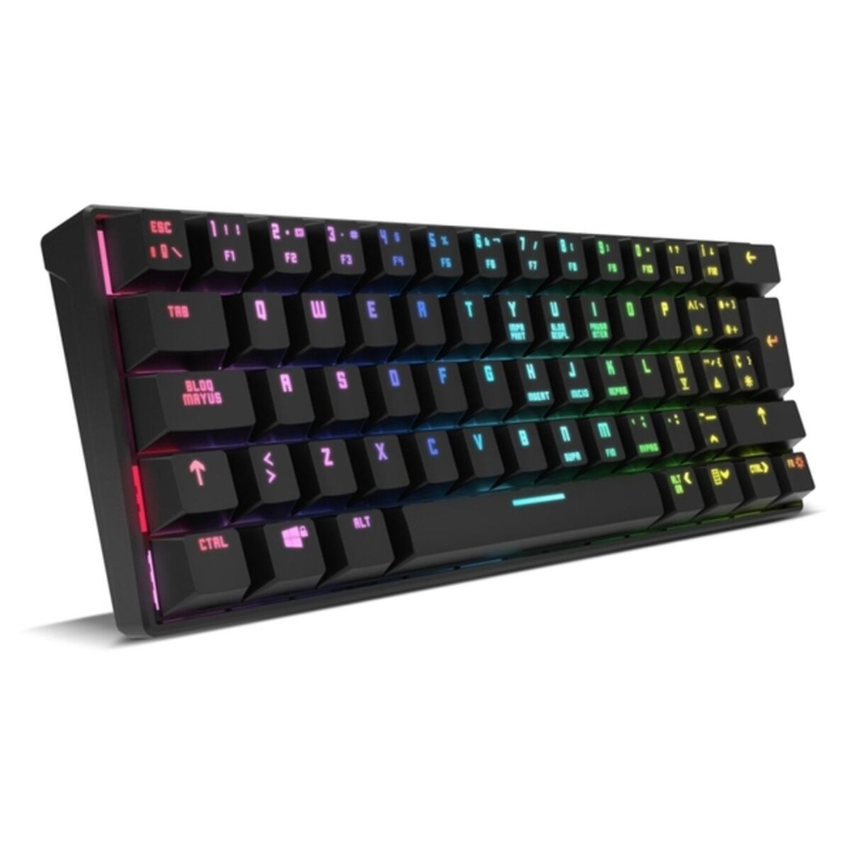 Gaming Keyboard Krom Kluster Black Spanish Qwerty