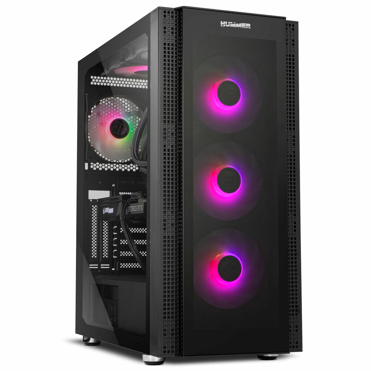 ATX Semi-tower Box Nox-Xtreme 1 Black E-ATX