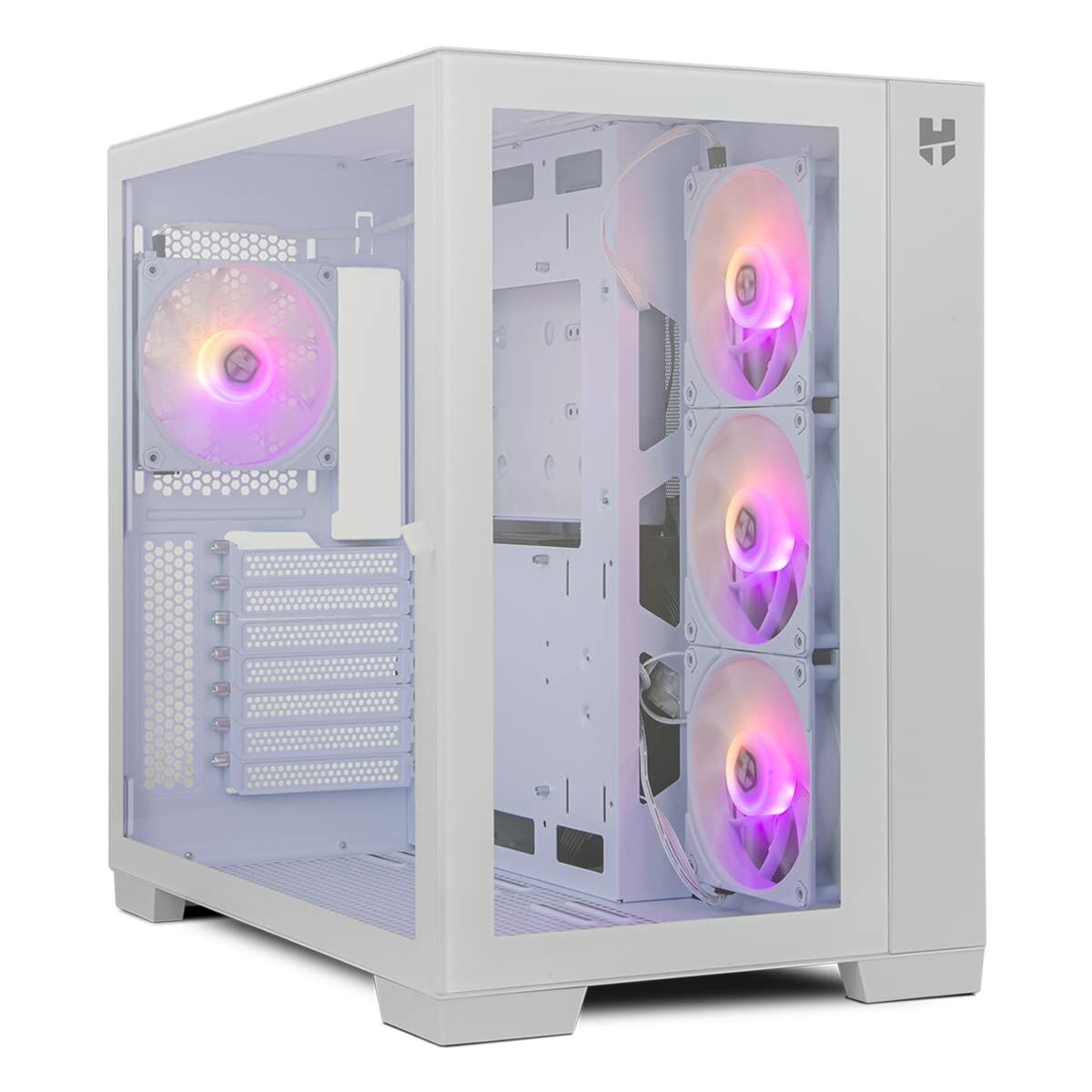 ATX Semi-tower Box Nox-Xtreme NXHUMMERASTRAWH White LED RGB