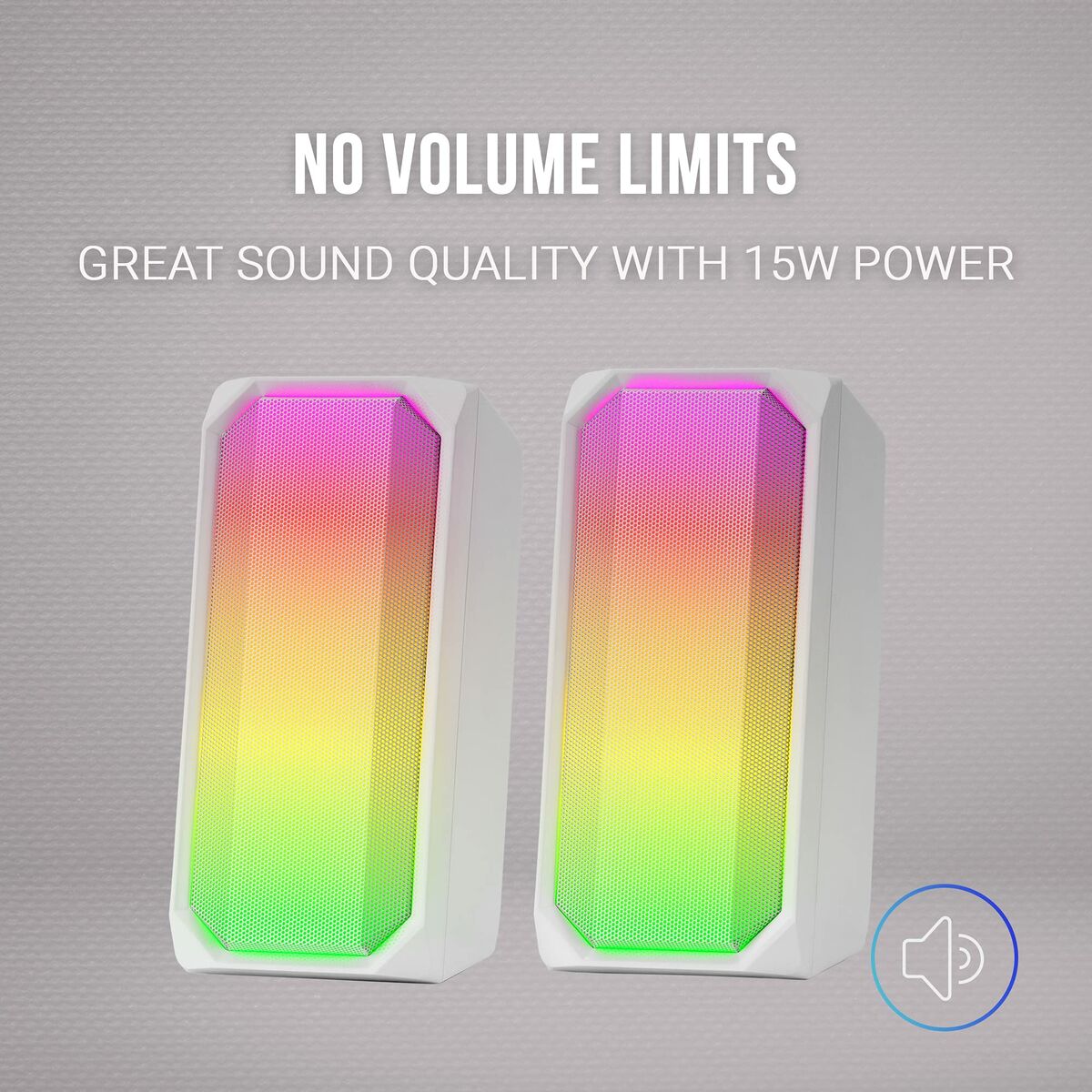 Portable Bluetooth Speakers Mars Gaming MSRGBW White 15 W 4 W