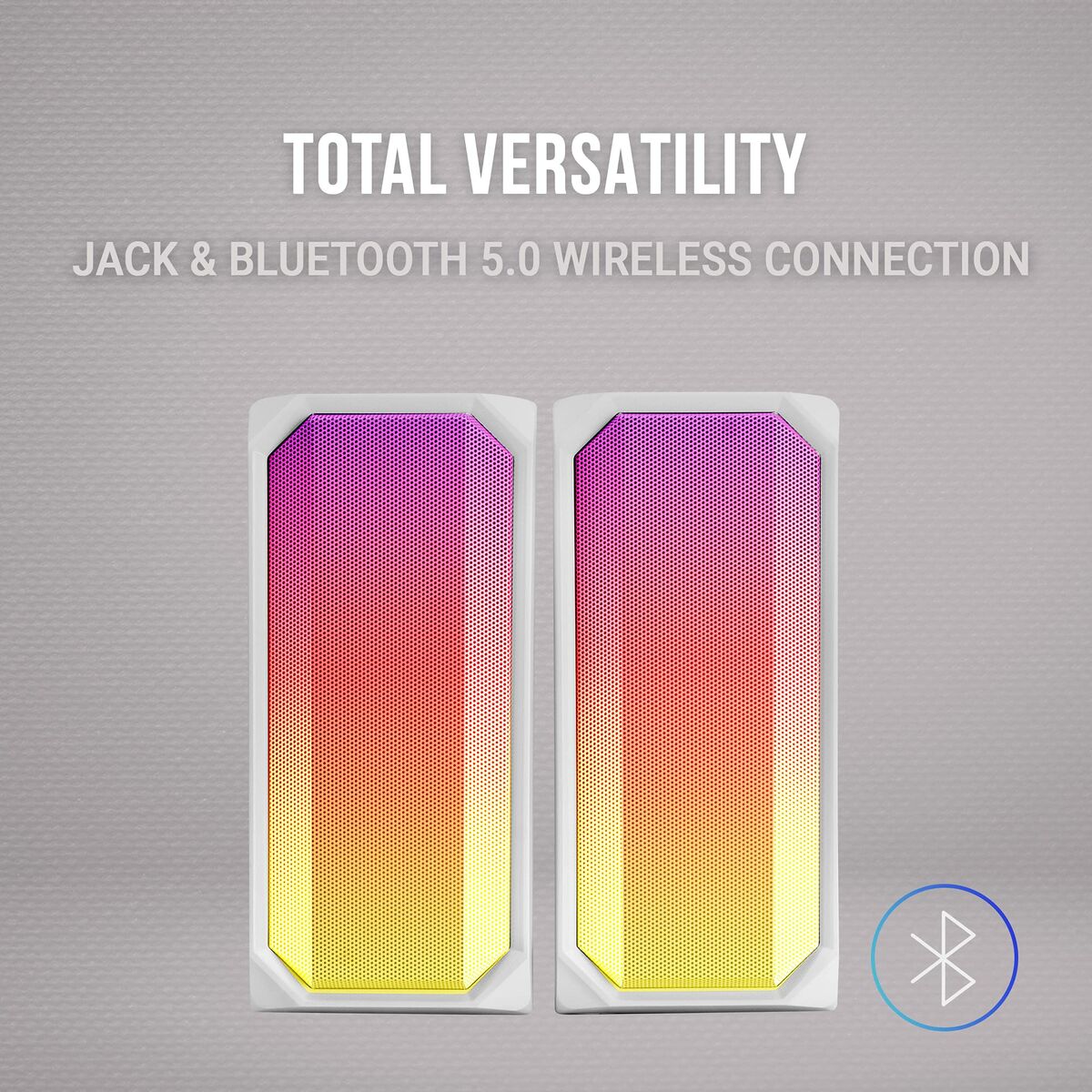 Portable Bluetooth Speakers Mars Gaming MSRGBW White 15 W 4 W