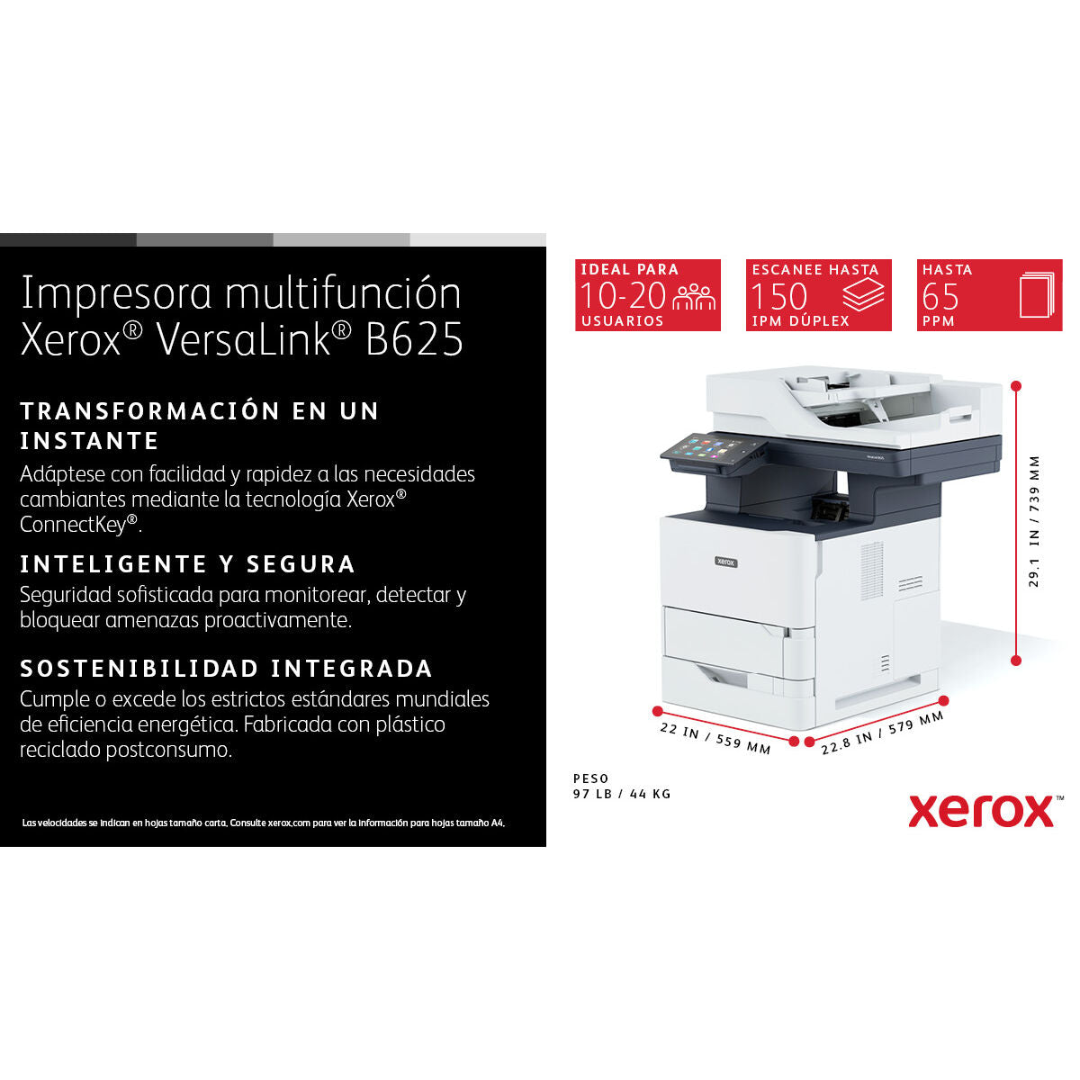 Multifunction Printer Xerox B625V_DN