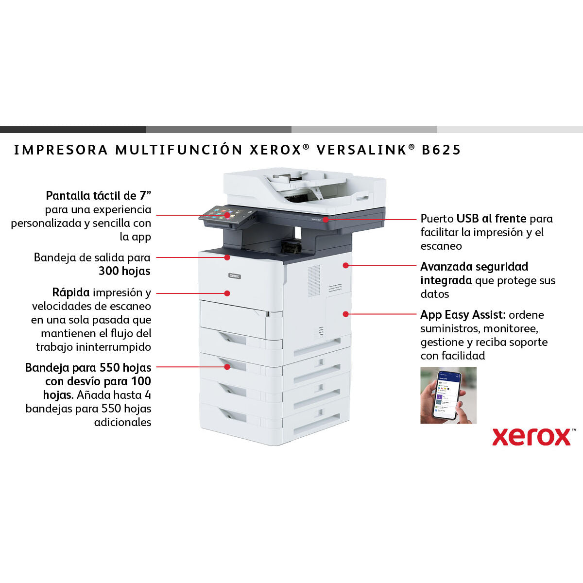 Multifunction Printer Xerox B625V_DN