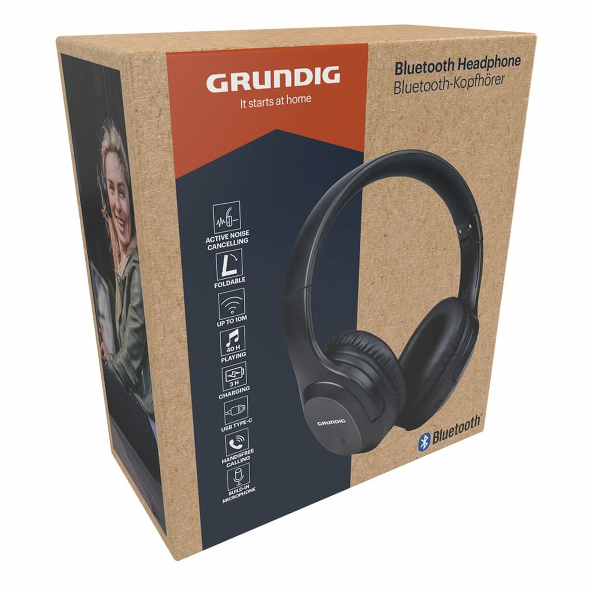 Foldable Headphones with Bluetooth Grundig