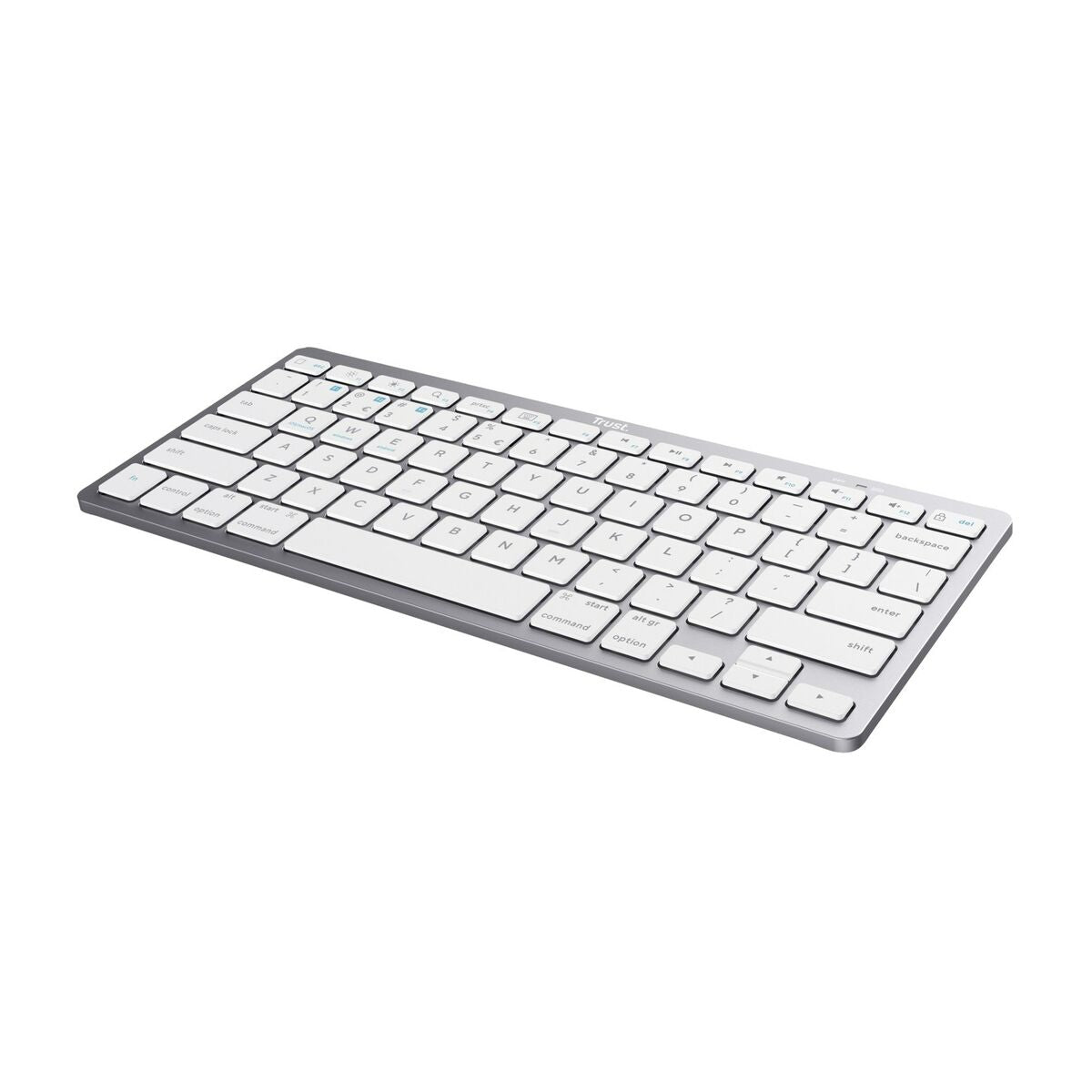 Wireless Keyboard Trust 24651 Qwerty US Silver Monochrome