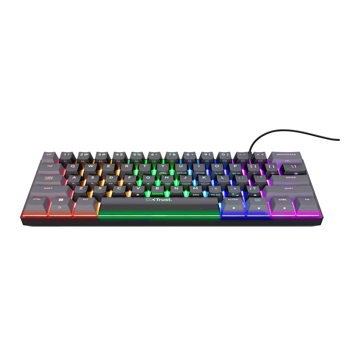 Gaming Keyboard Trust GXT 867 Acira Black Multicolour QWERTY Qwerty US