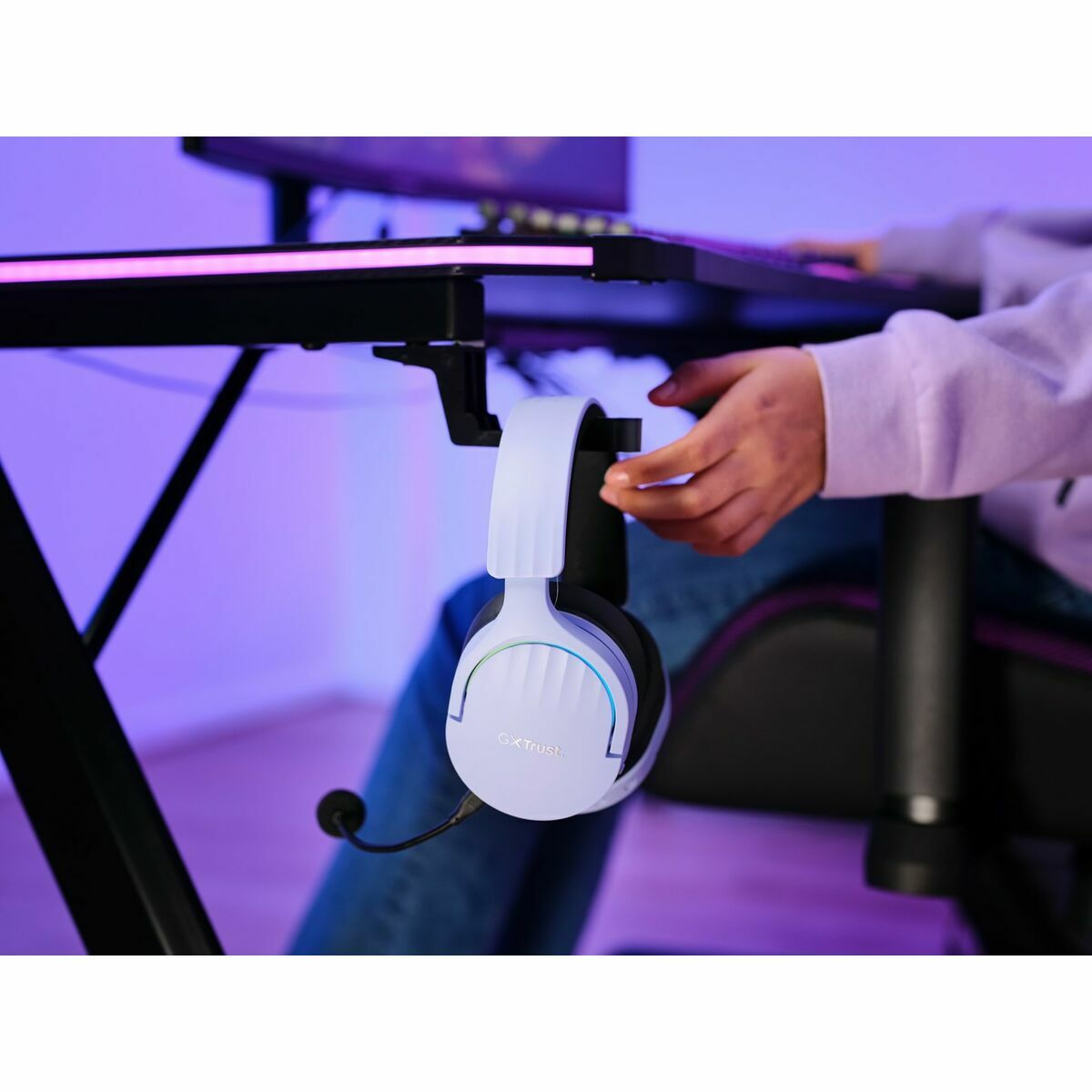 Gaming Headset with Microphone Trust GXT 491 Black Purple