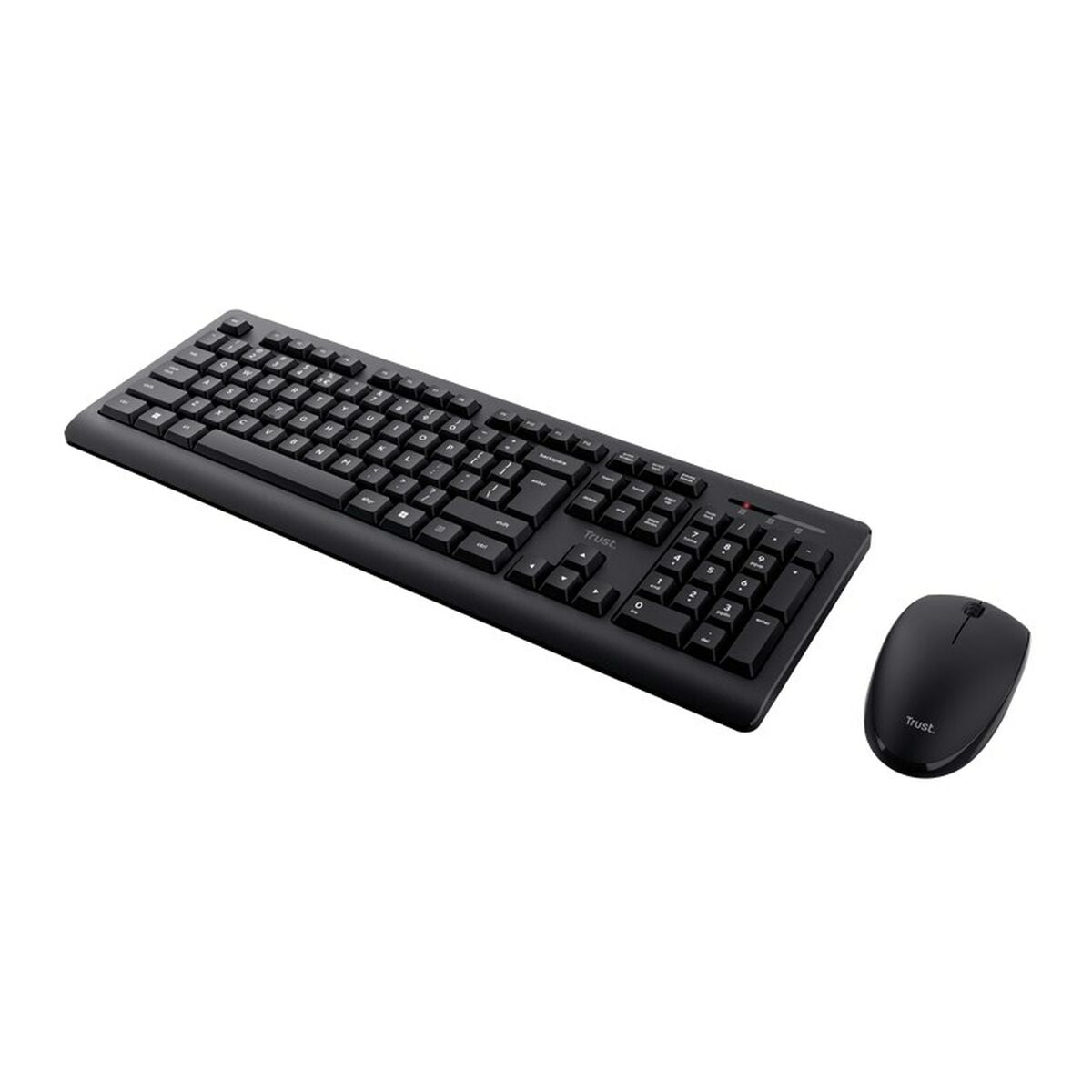Keyboard and Wireless Mouse Trust Primo Black Monochrome English EEUU Qwerty US