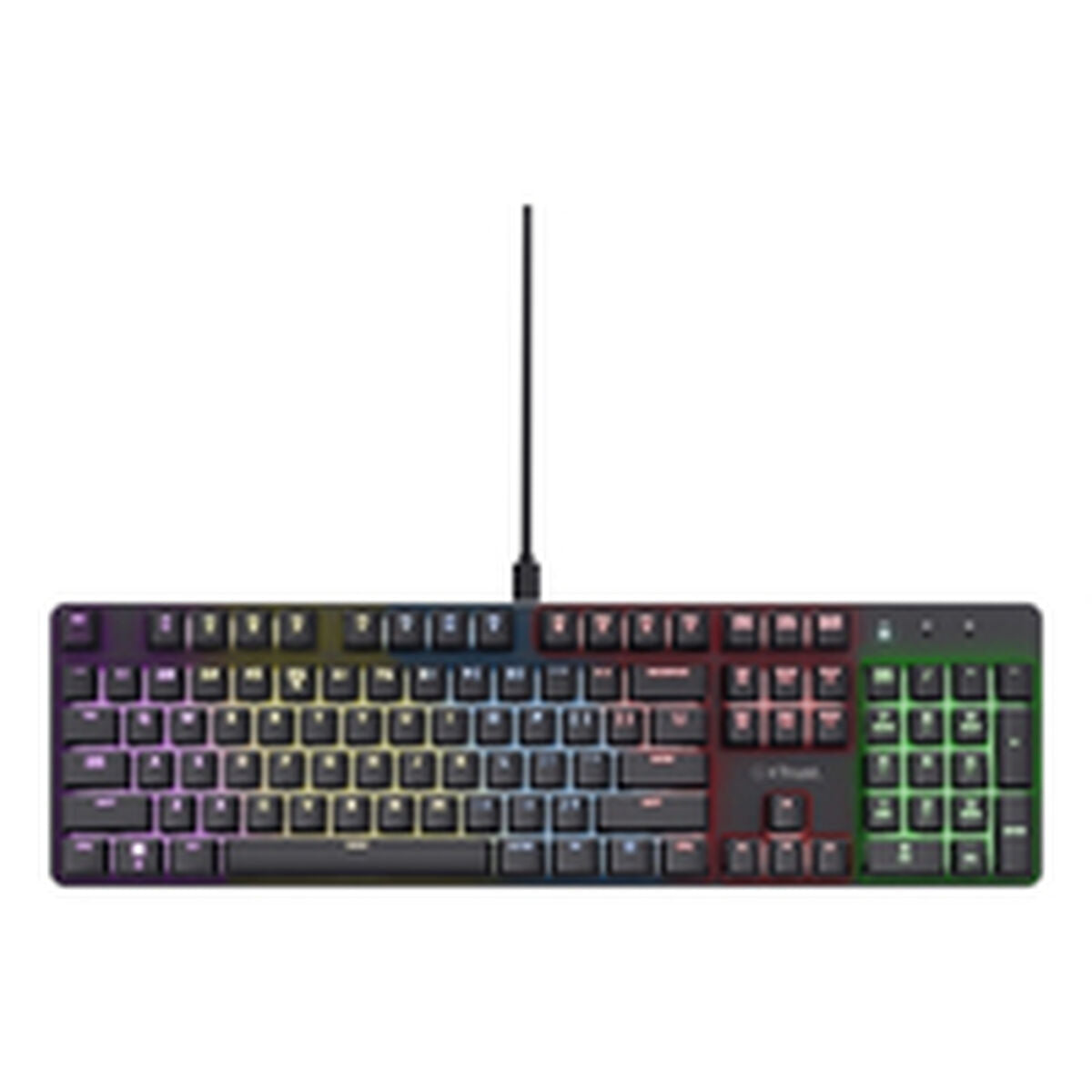 Gaming Keyboard Trust 25682 Black Spanish Qwerty