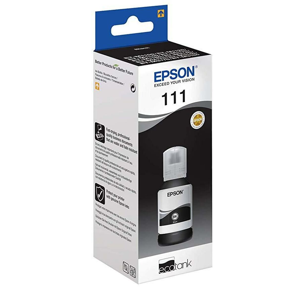 Ink for cartridge refills Epson Nº111 Black (30 Units)