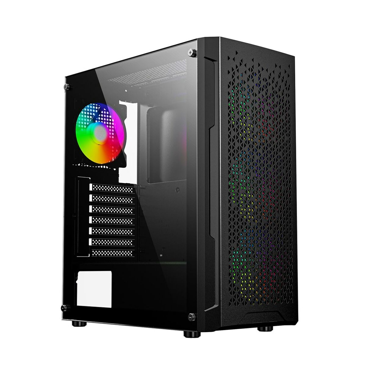 ATX Semi-tower Box GEMBIRD CCC-FC-400X Black Multicolour