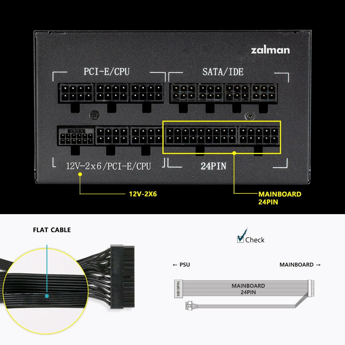 Power supply Zalman ZM1000-TMX2SE