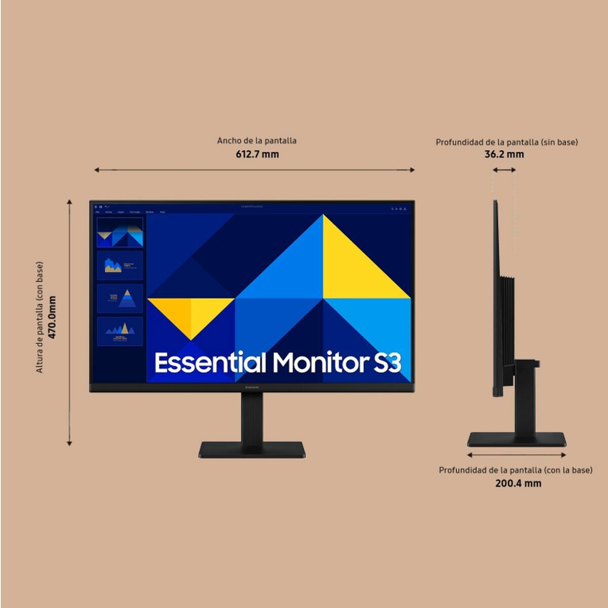 Gaming Monitor Samsung LS27D304GAUXEN Full HD 27"
