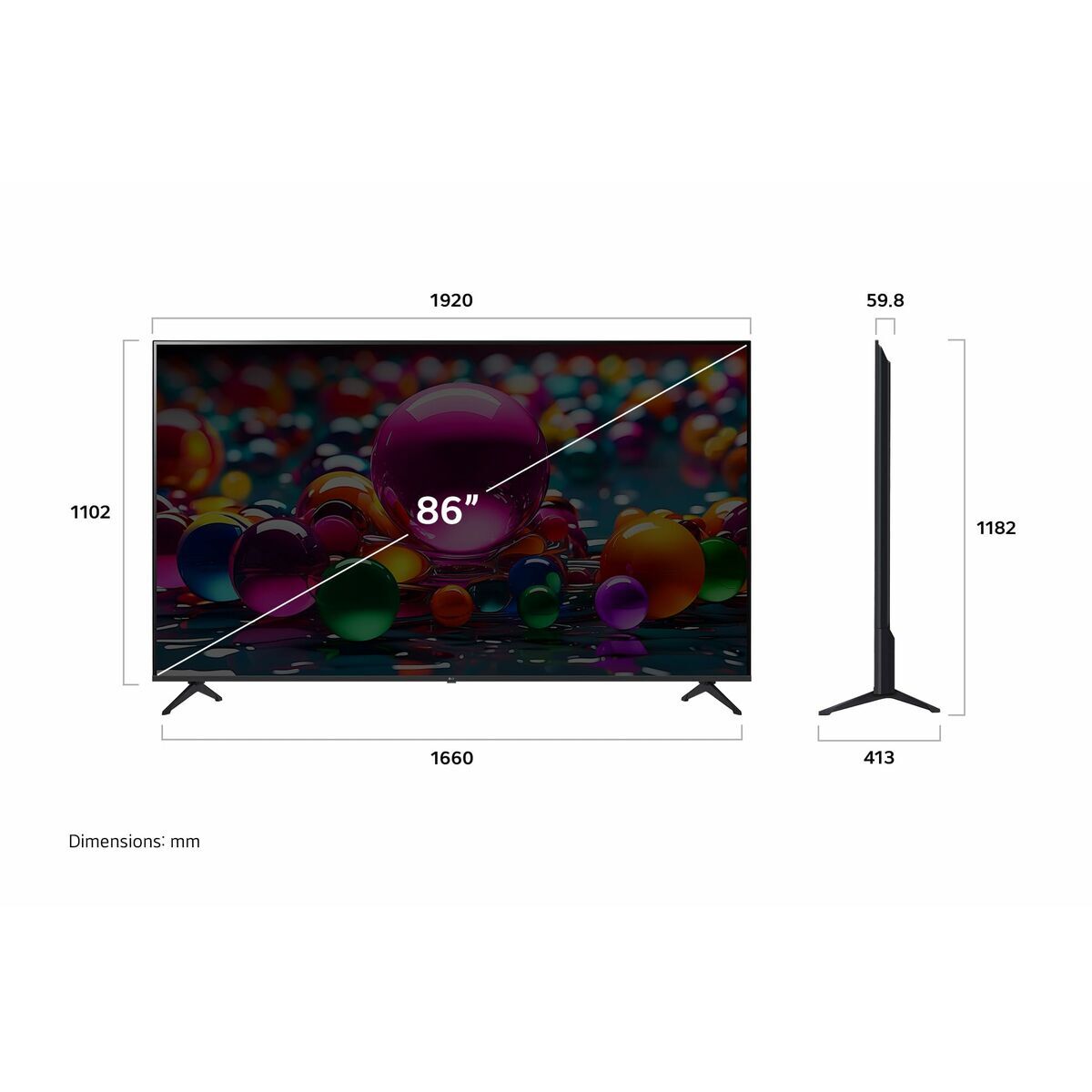 Smart TV LG 86UA75006LA.AEUQ 4K Ultra HD 86" LED HDR D-LED
