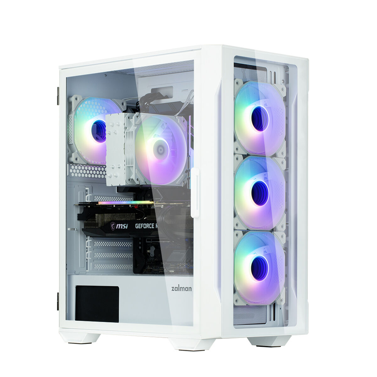 ATX Semi-tower Box Zalman I3 NEO TG WHITE White