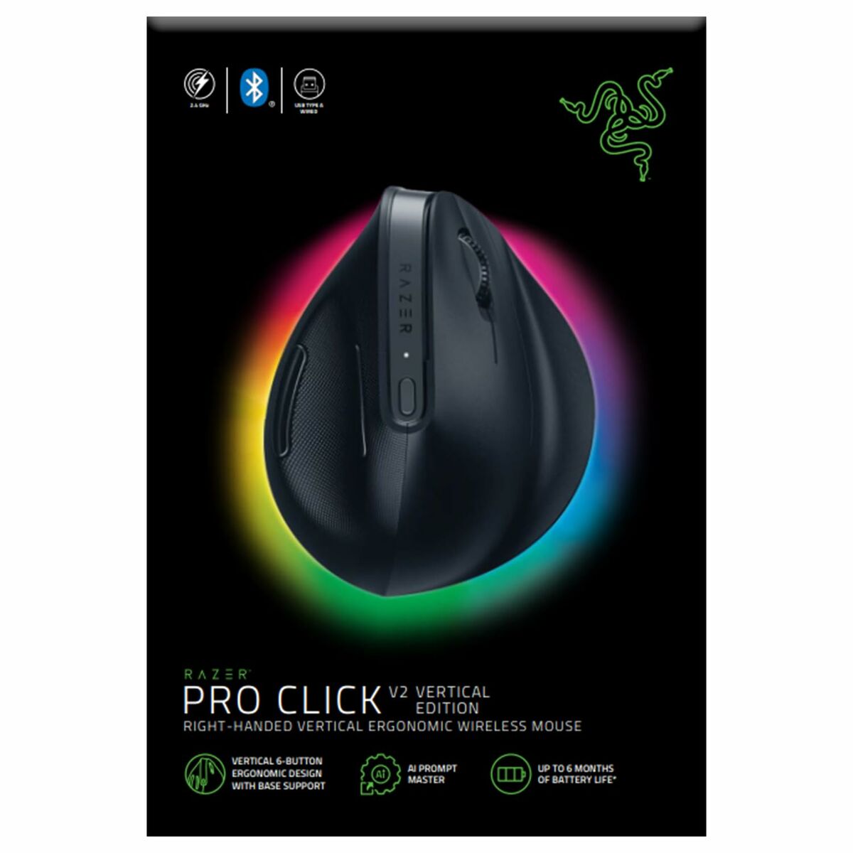 Mouse Razer RZ01-05250100-R3G1 Black 30000 dpi