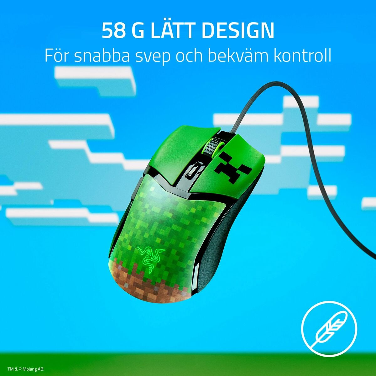 Mouse Razer RZ01-04650200-R3M1 Green 8500 dpi