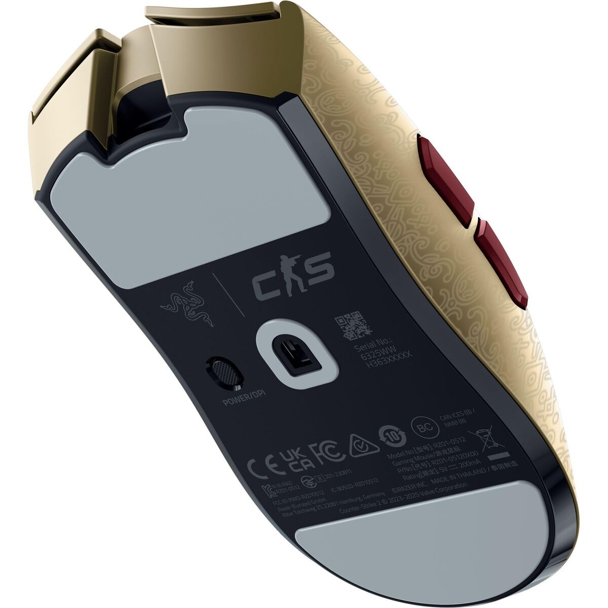 Gaming Mouse Razer VIPER V3 PRO COUNTER STRIKE 2 ED. Black 35000 DPI