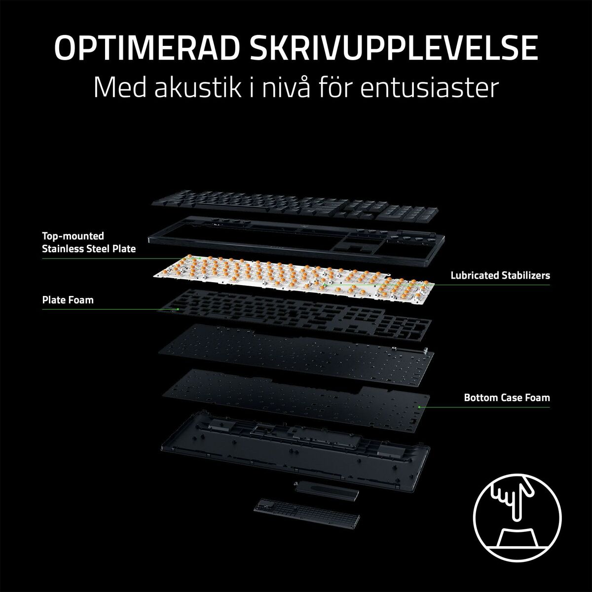 Keyboard Razer RZ03-05270100-R3M1 Black Qwerty US