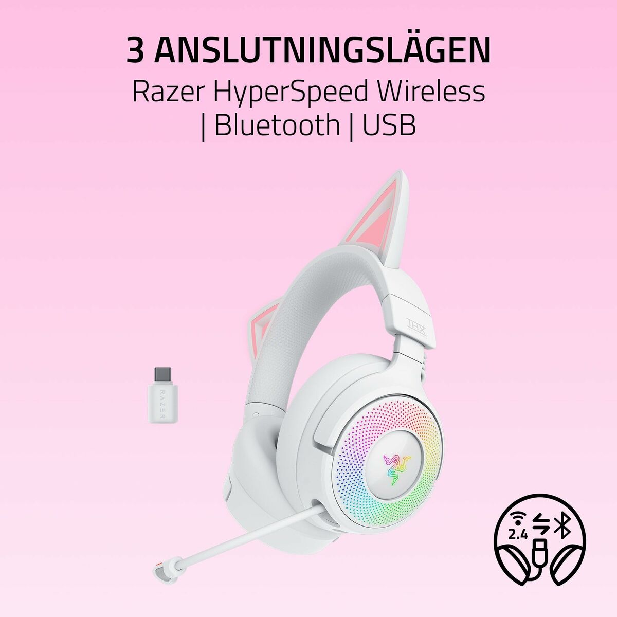 Headphones Razer RZ04-05170400-R3M1 White