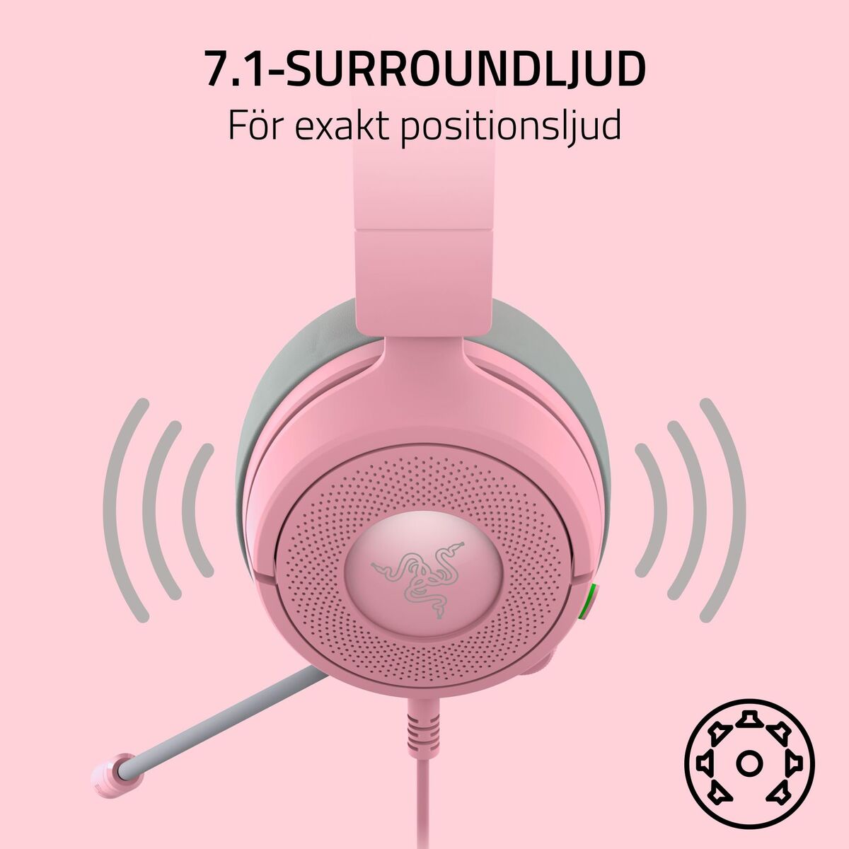 Headphones Razer RZ04-05350100-R3M1 Pink