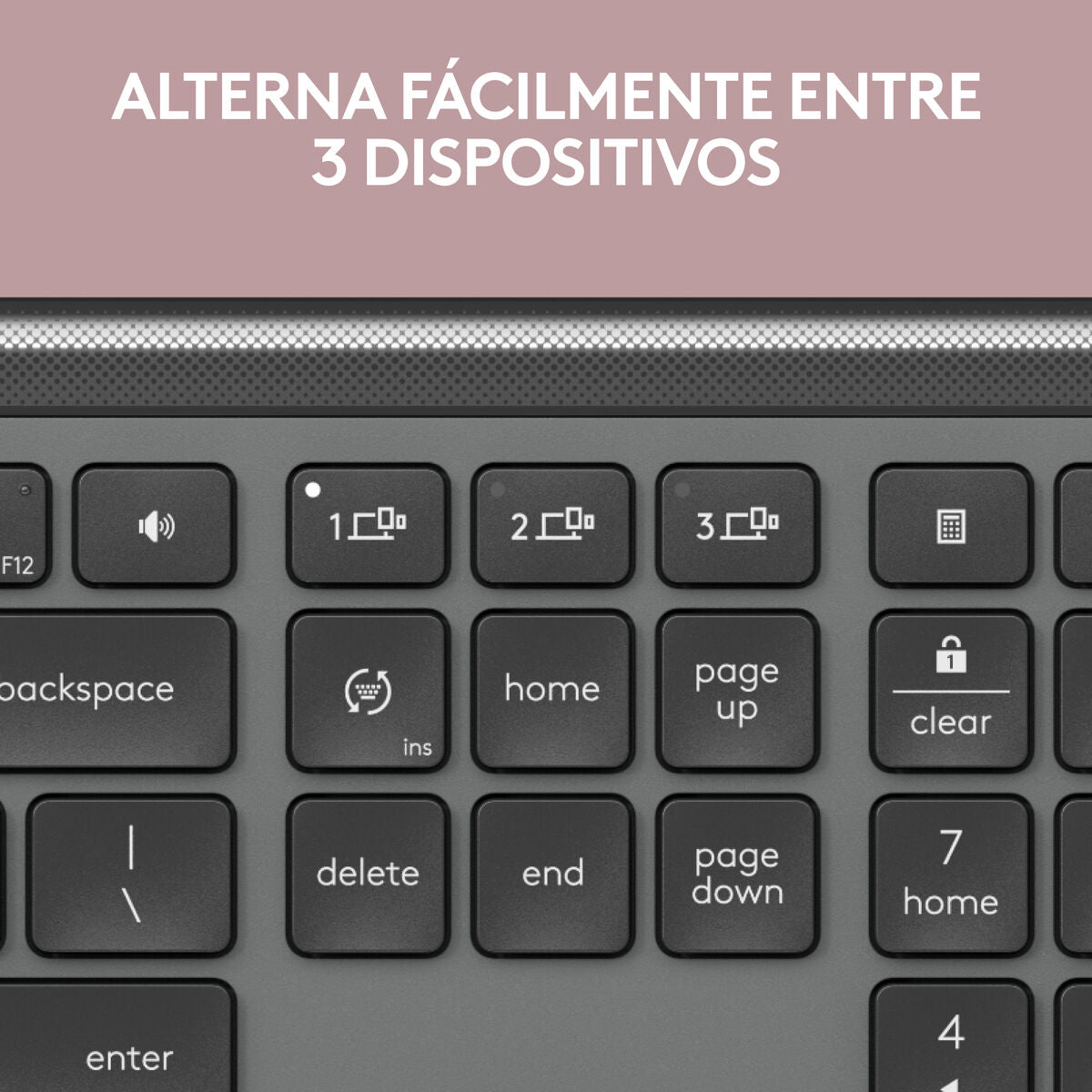 Wireless Keyboard Logitech 920-012455 Graphite QWERTY