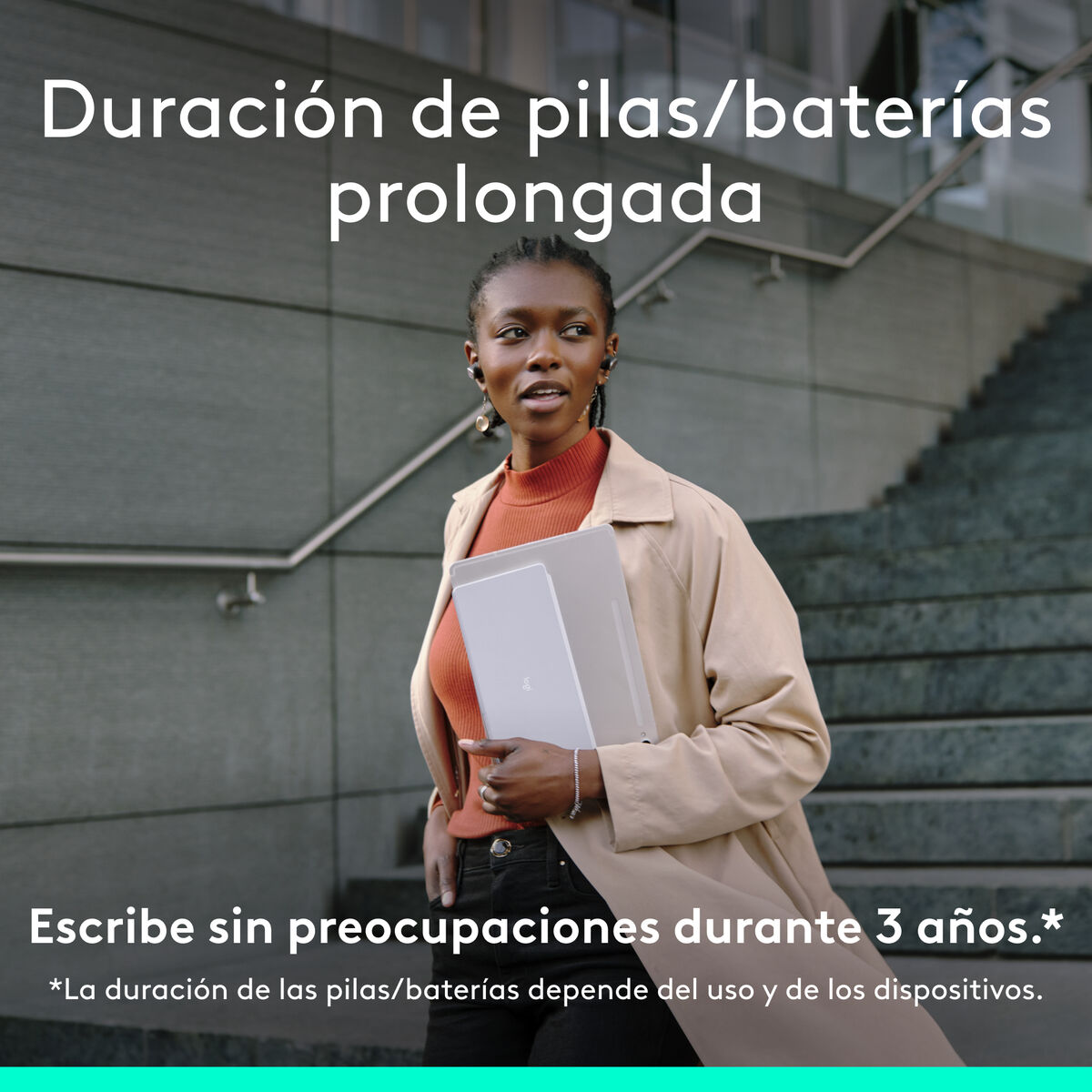 Bluetooth Keyboard Logitech 920-013011 Spanish Qwerty Grey White/Grey