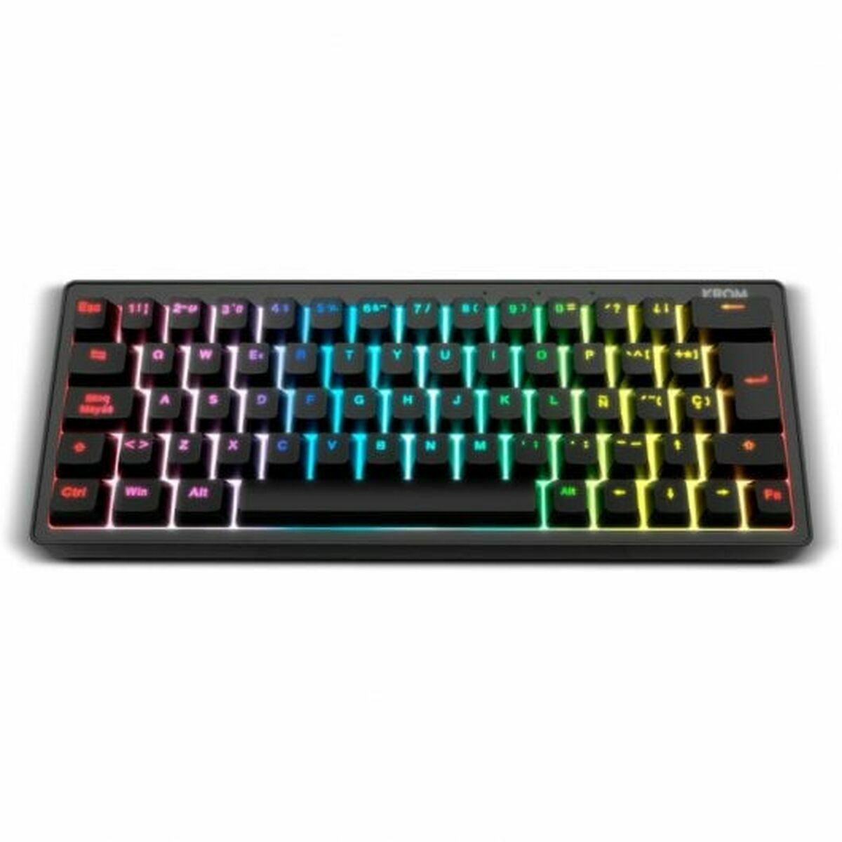 Keyboard Krom NXKROMKREATORSP Spanish Qwerty Black Male Mechanic