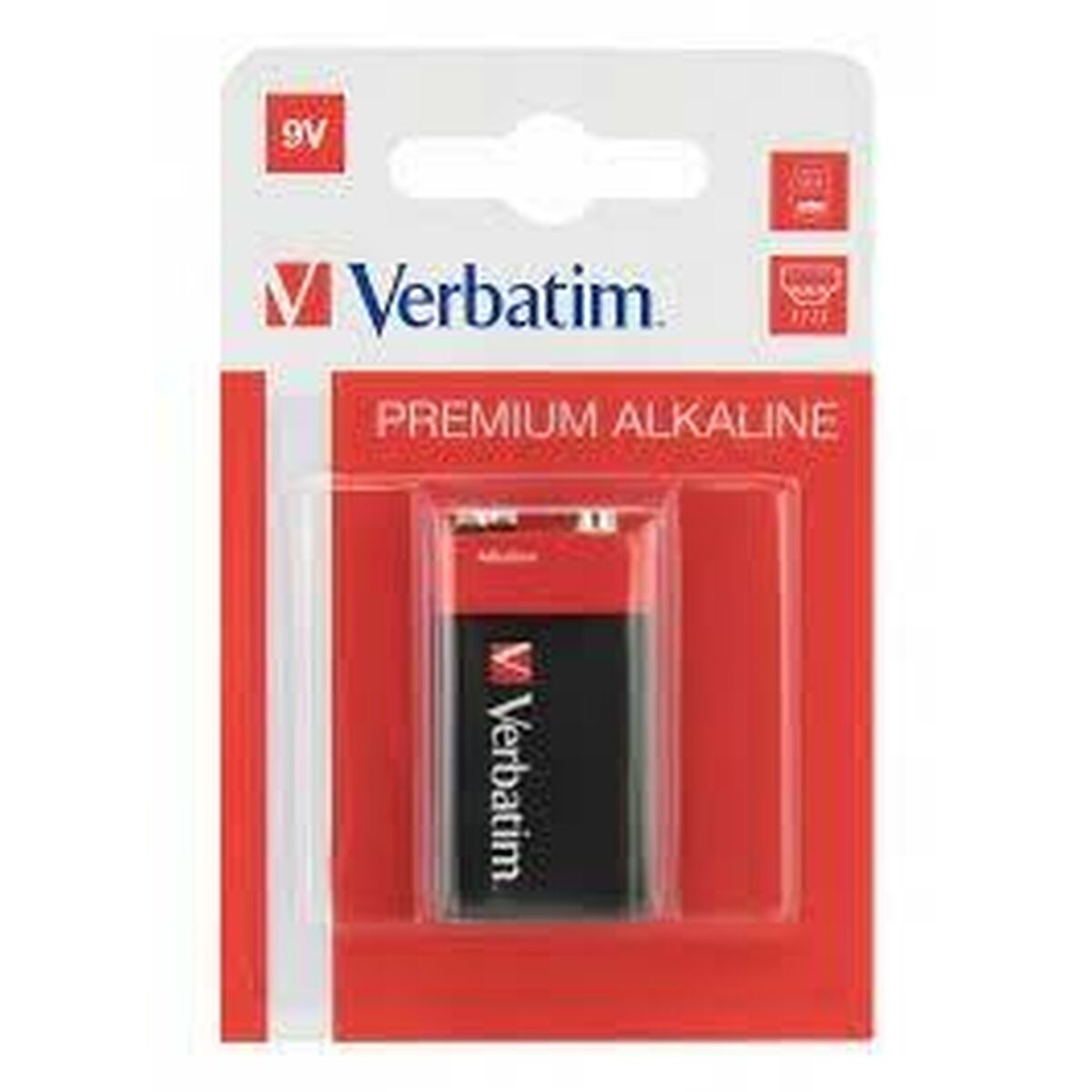 Alkaline Battery Verbatim 9 V 6LR61 (10 Units)